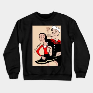 Popeye the sailor man and Olive Oyl Crewneck Sweatshirt